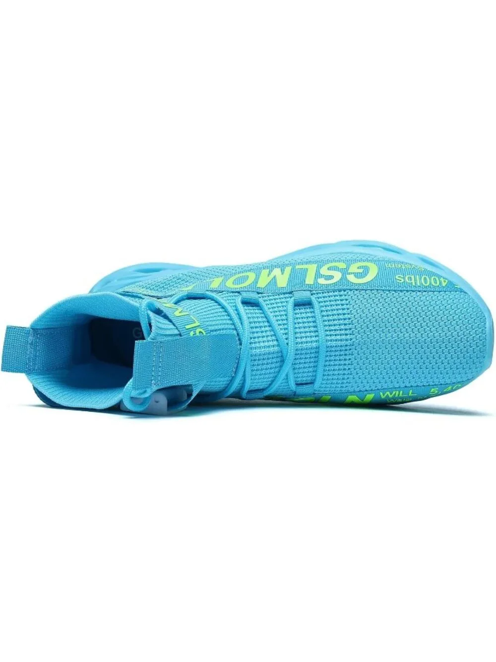 🆕Men's Blue High Top Sneakers Breathable Gym Athletic Running Walking Tennis